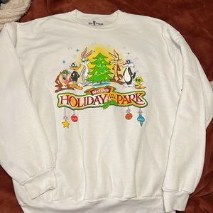 Looney Tunes Six Flags Christmas Crewneck